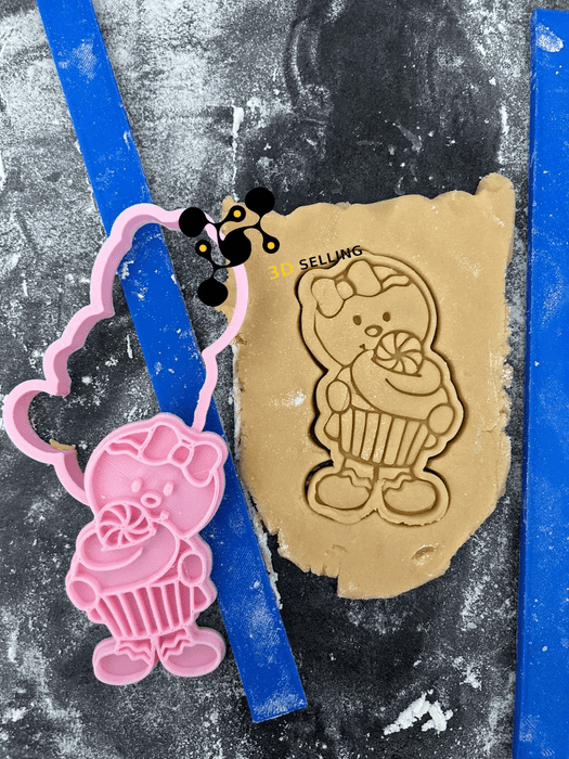 Selling3D Casa, arredamento e bricolage:Articoli per cucina e bar:Accessori per pasticceria:Altro accessori per pasticceria Gingerbread con Muffin 8,5cm