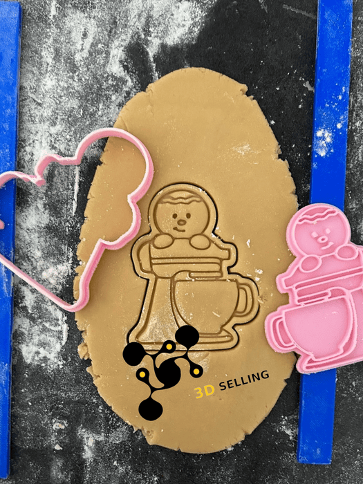 Selling3D Casa, arredamento e bricolage:Articoli per cucina e bar:Accessori per pasticceria:Altro accessori per pasticceria Gingerbread Pasticciere 8,5cm