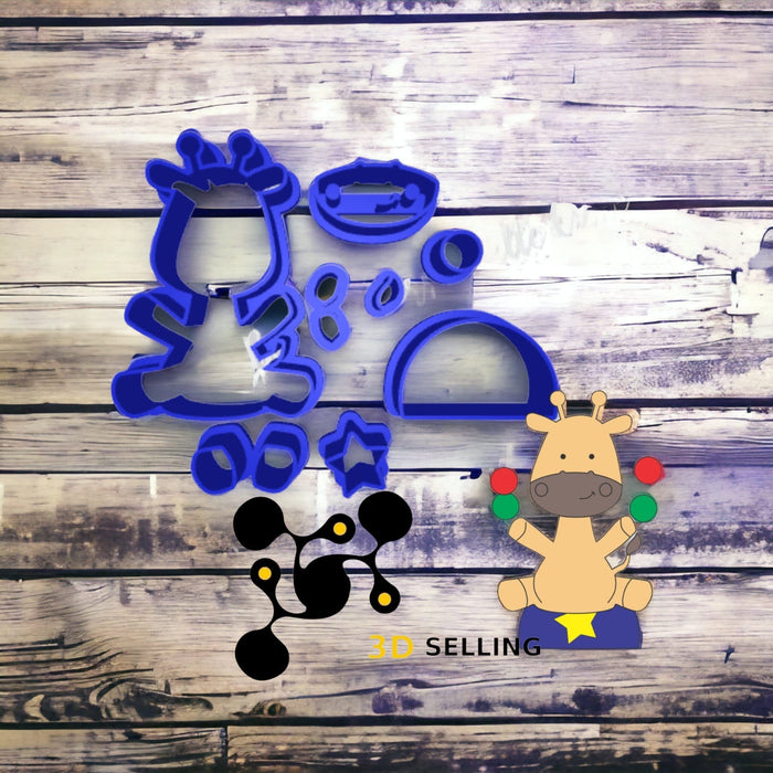 Selling3D Casa, arredamento e bricolage:Articoli per cucina e bar:Accessori per pasticceria:Altro accessori per pasticceria Giraffa del circo