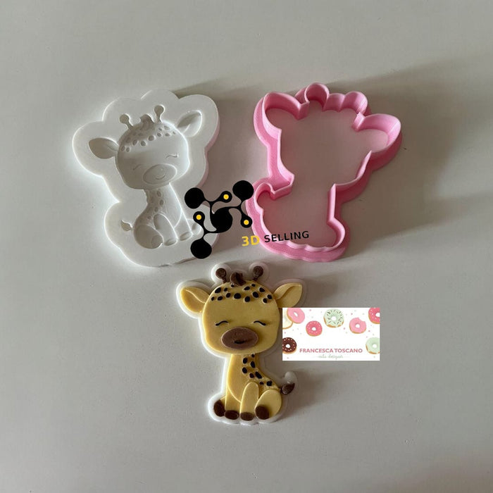Selling3D Casa, arredamento e bricolage:Articoli per cucina e bar:Accessori per pasticceria:Altro accessori per pasticceria Giraffa stampo per biscotti in 3D 8cm