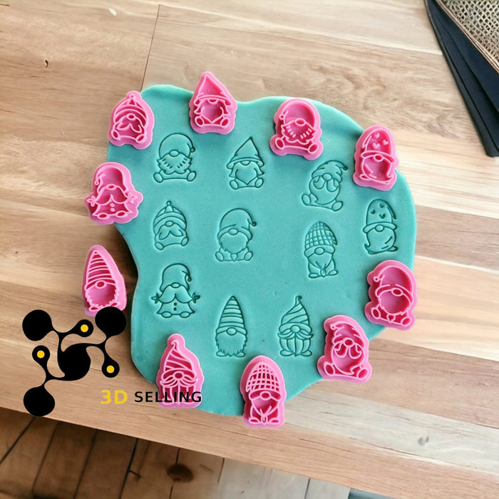 Selling3D Casa, arredamento e bricolage:Articoli per cucina e bar:Accessori per pasticceria:Altro accessori per pasticceria Gnomi Kit mini stampi 10 pezzi