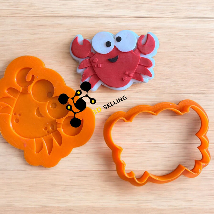 SELLING3D Casa, arredamento e bricolage:Articoli per cucina e bar:Accessori per pasticceria:Altro accessori per pasticceria Granchio stampo in 3D 8cm