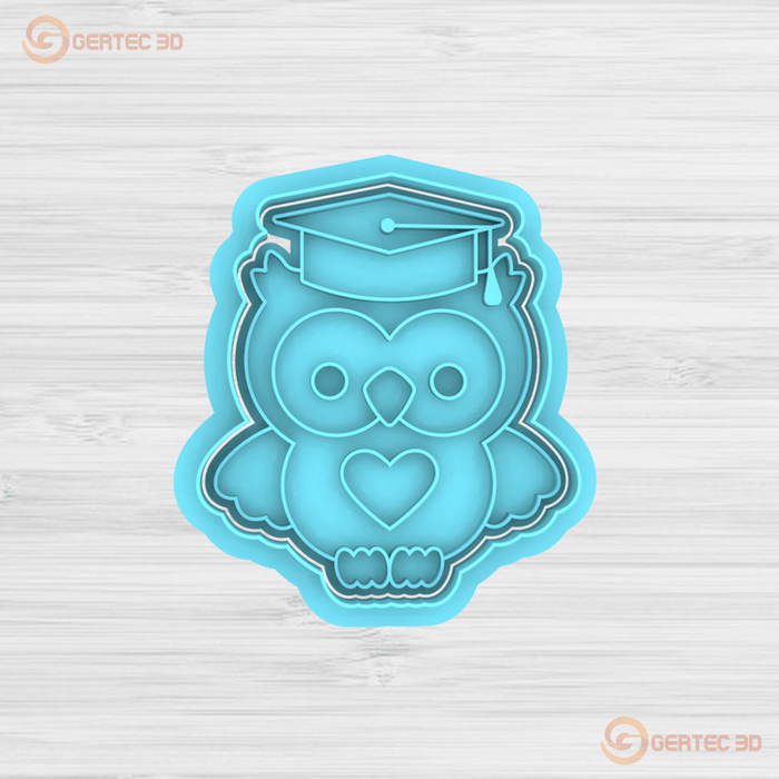 Selling3D Casa, arredamento e bricolage:Articoli per cucina e bar:Accessori per pasticceria:Altro accessori per pasticceria Gufetto Laurea Mod2
