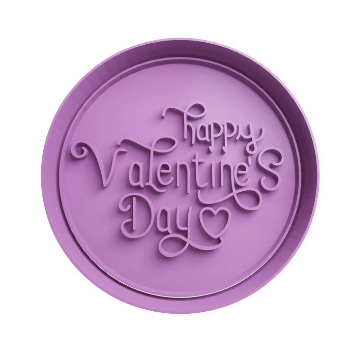 Selling3D Casa, arredamento e bricolage:Articoli per cucina e bar:Accessori per pasticceria:Altro accessori per pasticceria Happy San Valentine's Day corsivo 8cm