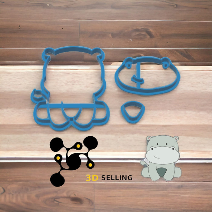 Selling3D Casa, arredamento e bricolage:Articoli per cucina e bar:Accessori per pasticceria:Altro accessori per pasticceria Ippopotamo scomponibile