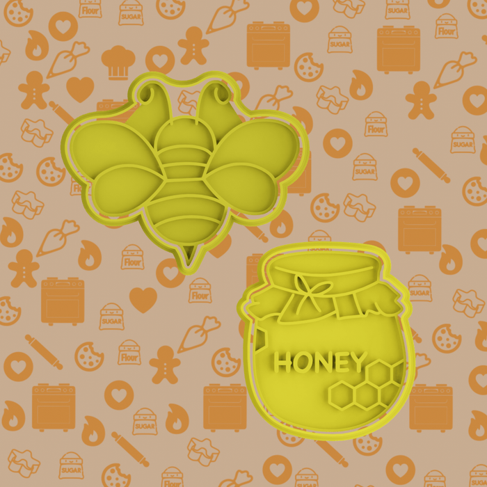 Selling3D Casa, arredamento e bricolage:Articoli per cucina e bar:Accessori per pasticceria:Altro accessori per pasticceria Kit Miele 8cm