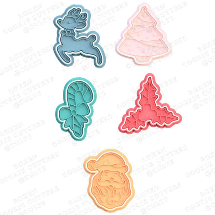 Selling3D Casa, arredamento e bricolage:Articoli per cucina e bar:Accessori per pasticceria:Altro accessori per pasticceria Kit Natalizio 8cm