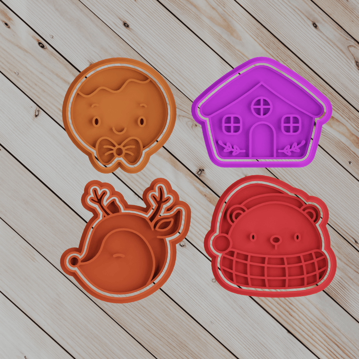 Selling3D Casa, arredamento e bricolage:Articoli per cucina e bar:Accessori per pasticceria:Altro accessori per pasticceria Kit Natalizio Mod21 8cm