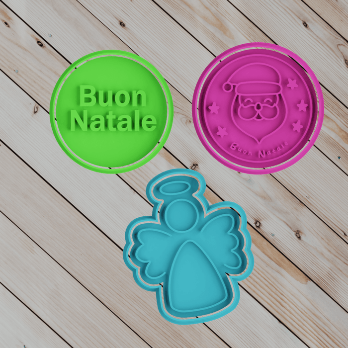 Selling3D Casa, arredamento e bricolage:Articoli per cucina e bar:Accessori per pasticceria:Altro accessori per pasticceria Kit Natalizio Mod27 8cm