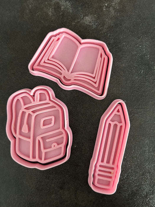 Selling3D Casa, arredamento e bricolage:Articoli per cucina e bar:Accessori per pasticceria:Altro accessori per pasticceria Kit Scuola 3 pezzi 8cm