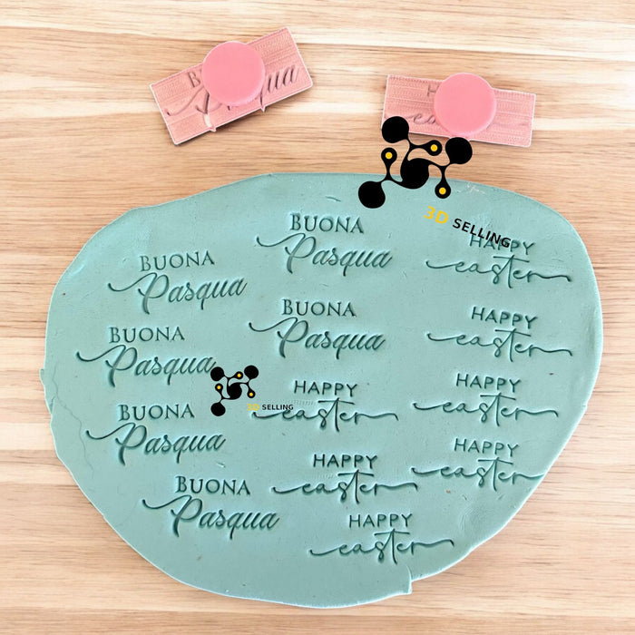 Selling3D Casa, arredamento e bricolage:Articoli per cucina e bar:Accessori per pasticceria:Altro accessori per pasticceria Kit Timbri in acrilico Pasqua 3/4cm