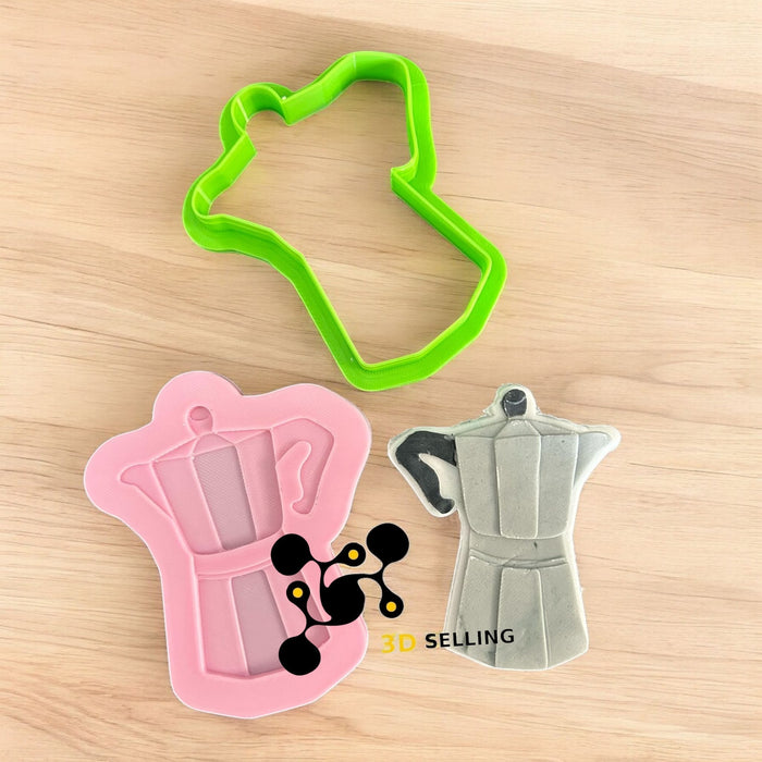 Selling3D Casa, arredamento e bricolage:Articoli per cucina e bar:Accessori per pasticceria:Altro accessori per pasticceria Macchinetta Caffè Formina in 3D 8cm