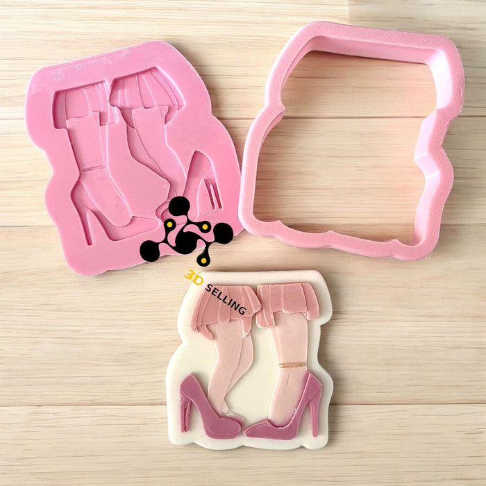 SELLING3D Casa, arredamento e bricolage:Articoli per cucina e bar:Accessori per pasticceria:Altro accessori per pasticceria Mamma con Bimba stampo in 3D 8/8.5cm