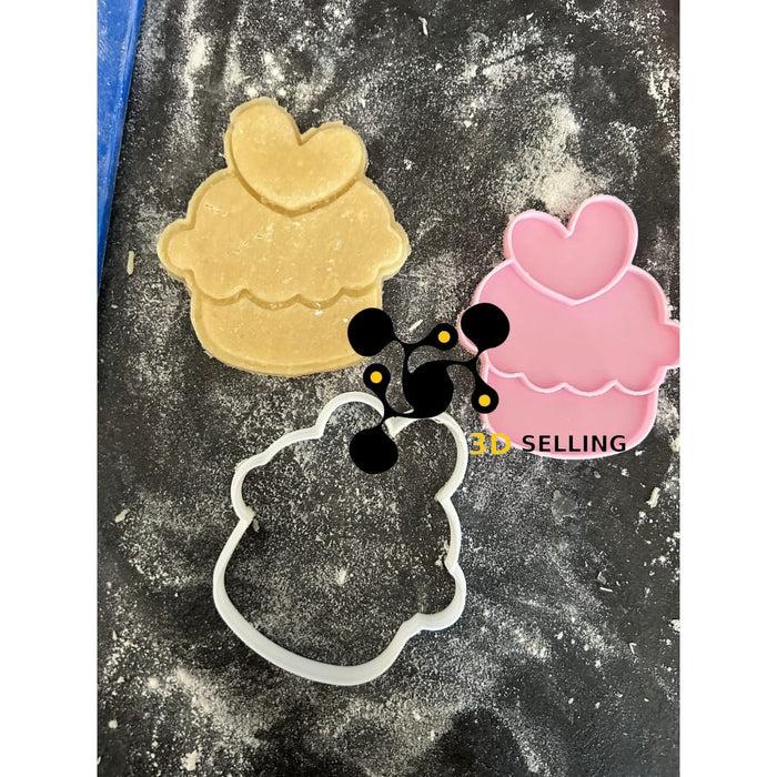 Selling3D Casa, arredamento e bricolage:Articoli per cucina e bar:Accessori per pasticceria:Altro accessori per pasticceria Muffin con cuore