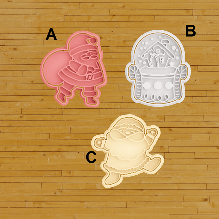 Selling3D Casa, arredamento e bricolage:Articoli per cucina e bar:Accessori per pasticceria:Altro accessori per pasticceria Natale set 3 pezzi
