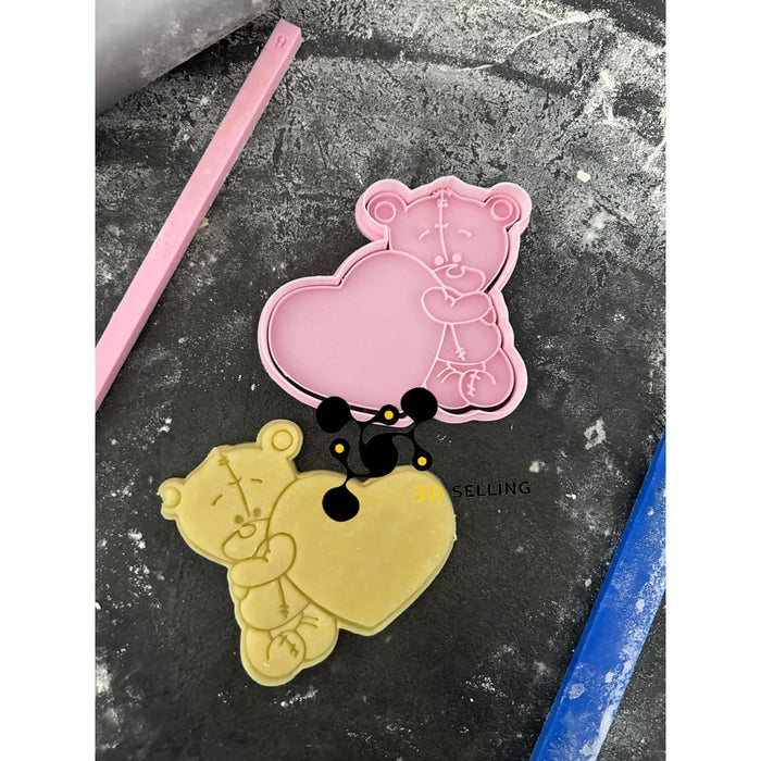 Selling3D Casa, arredamento e bricolage:Articoli per cucina e bar:Accessori per pasticceria:Altro accessori per pasticceria Orsetto con Cuore
