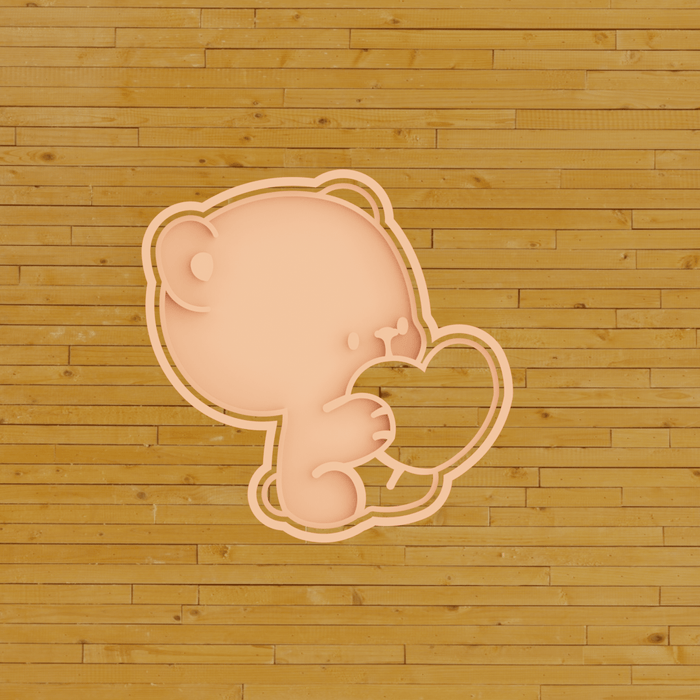 Selling3D Casa, arredamento e bricolage:Articoli per cucina e bar:Accessori per pasticceria:Altro accessori per pasticceria Orsetto con cuore 8cm