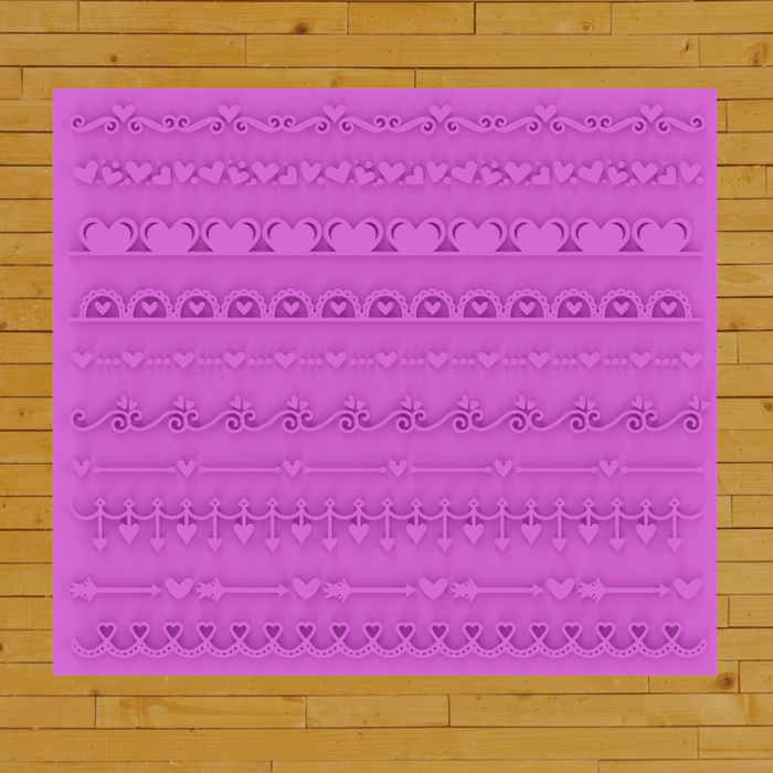 Selling3D Casa, arredamento e bricolage:Articoli per cucina e bar:Accessori per pasticceria:Altro accessori per pasticceria Pattern Texture Marker Love