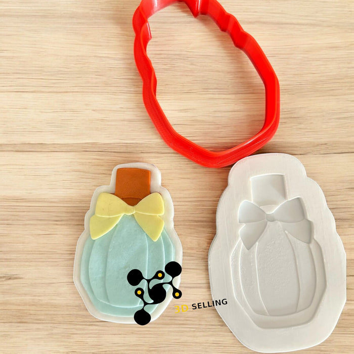 SELLING3D Casa, arredamento e bricolage:Articoli per cucina e bar:Accessori per pasticceria:Altro accessori per pasticceria Profumo effetto 3D cookie cutter 8cm