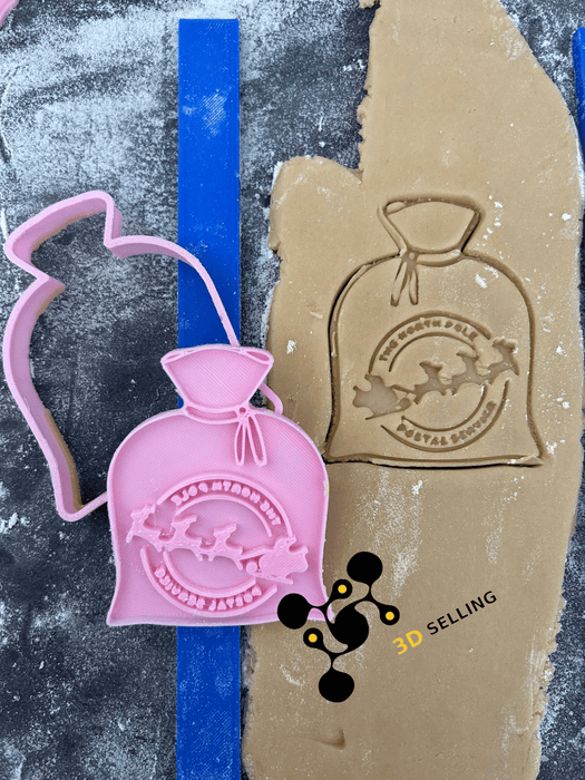 Selling3D Casa, arredamento e bricolage:Articoli per cucina e bar:Accessori per pasticceria:Altro accessori per pasticceria Sacco di Babbo Natale 8cm