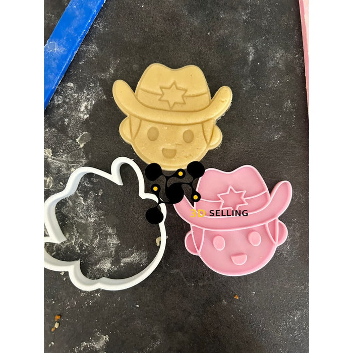Selling3D Casa, arredamento e bricolage:Articoli per cucina e bar:Accessori per pasticceria:Altro accessori per pasticceria Sceriffo Cowboy