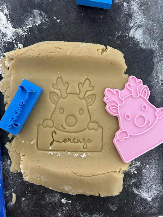 Selling3D Casa, arredamento e bricolage:Articoli per cucina e bar:Accessori per pasticceria:Altro accessori per pasticceria Segnaposto Rudolf 8cm