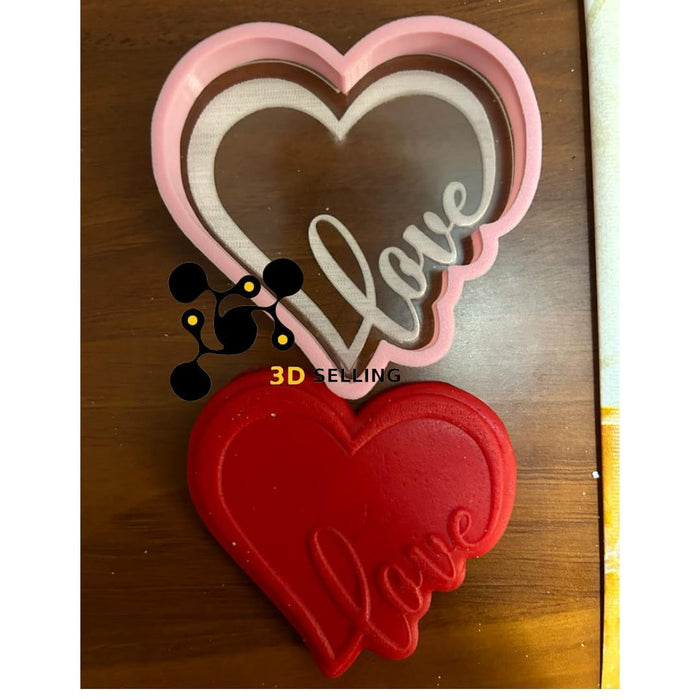 Selling3D Casa, arredamento e bricolage:Articoli per cucina e bar:Accessori per pasticceria:Altro accessori per pasticceria Stampo in acrilico cuore love