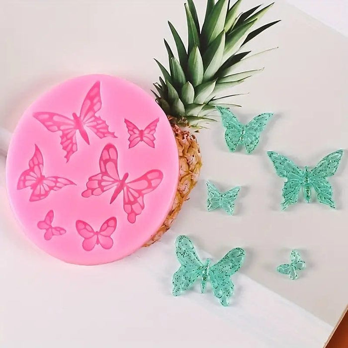 Selling3D Casa, arredamento e bricolage:Articoli per cucina e bar:Accessori per pasticceria:Altro accessori per pasticceria Stampo in silicone farfalle Mod 4