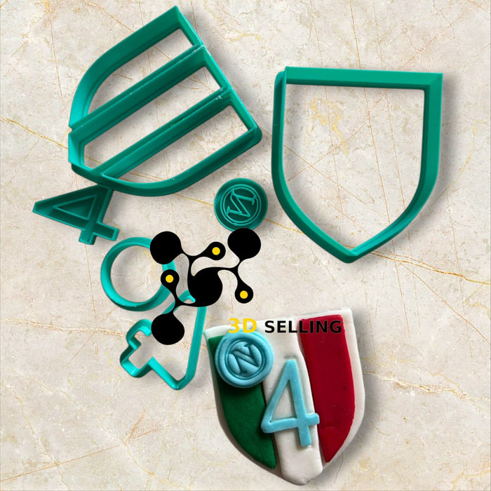 Selling3D Casa, arredamento e bricolage:Articoli per cucina e bar:Accessori per pasticceria:Altro accessori per pasticceria Tagliabiscotti Napoli 4 scudetto formina tagliabiscotti napoli calcio Omaggio