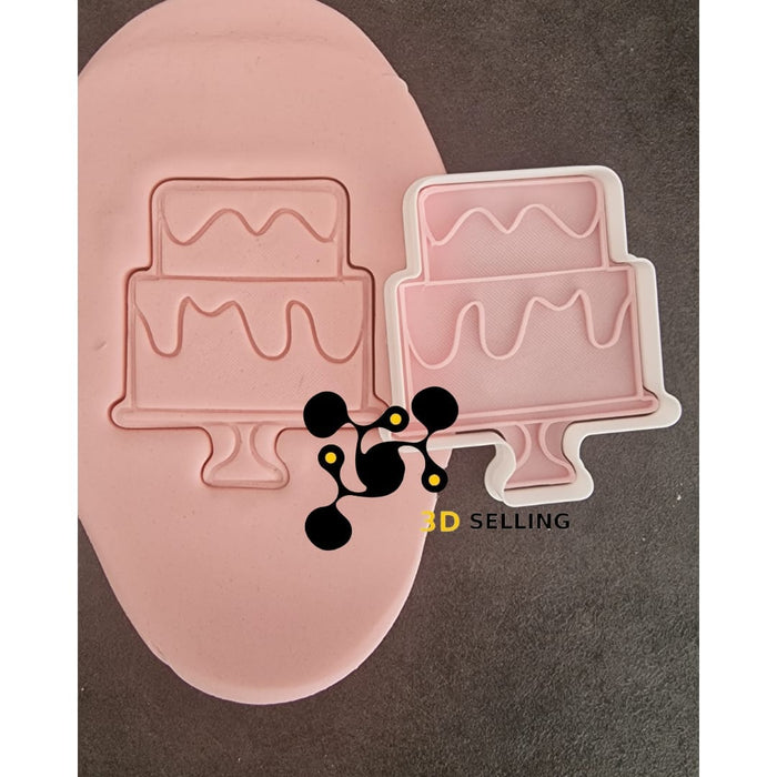 Selling3D Casa, arredamento e bricolage:Articoli per cucina e bar:Accessori per pasticceria:Altro accessori per pasticceria Torta a due piani