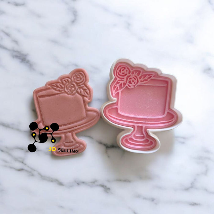 Selling3D Casa, arredamento e bricolage:Articoli per cucina e bar:Accessori per pasticceria:Altro accessori per pasticceria Torta con fiori