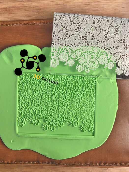SELLING3D Casa, arredamento e bricolage:Articoli per cucina e bar:Accessori per pasticceria:Altro accessori per pasticceria Trama Pizzo in rilievo in acrilco Mod1