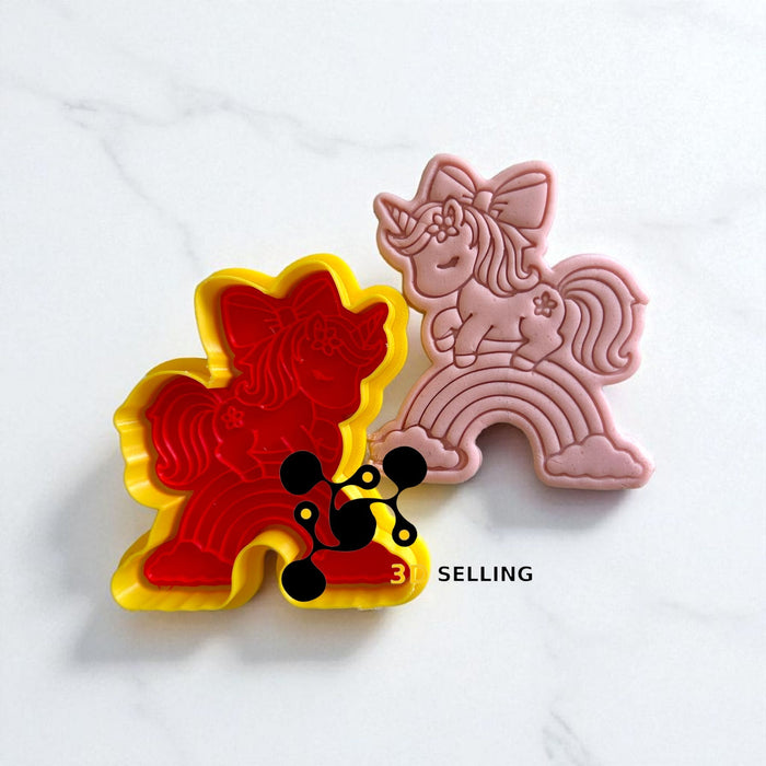 Selling3D Casa, arredamento e bricolage:Articoli per cucina e bar:Accessori per pasticceria:Altro accessori per pasticceria Unicorno con arcobaleno