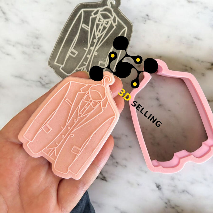 SELLING3D Casa, arredamento e bricolage:Articoli per cucina e bar:Accessori per pasticceria:Altro accessori per pasticceria Vestito sposo in rilievo