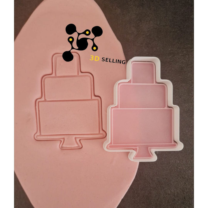 Selling3D Casa, arredamento e bricolage:Articoli per cucina e bar:Accessori per pasticceria:Decorazioni torte e topper:Cake topper Torta a tre piani