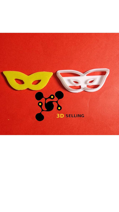 Selling3D Casa, arredamento e bricolage:Articoli per cucina e bar:Accessori per pasticceria:Formine e stampi per biscotti 7.5 cm Maschera di Carnevale cookie cutter formina tagliabiscotti set