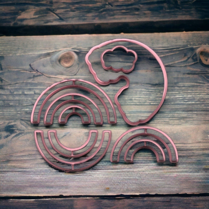 Selling3D Casa, arredamento e bricolage:Articoli per cucina e bar:Accessori per pasticceria:Formine e stampi per biscotti 8cm Arcobaleno Formine Biscotti Scomponibile Cookie Cutter o PDZ 8/10/15/20cm
