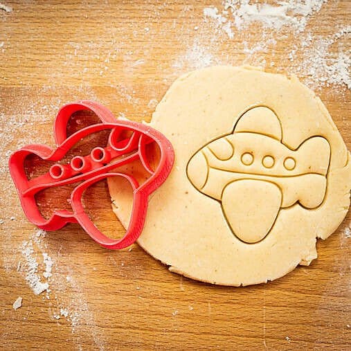 Selling3D Casa, arredamento e bricolage:Articoli per cucina e bar:Accessori per pasticceria:Formine e stampi per biscotti Aereoplano cookie cutter formina tragliabiscotti