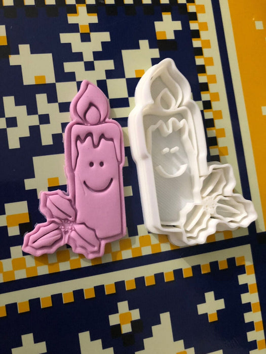 Selling3d Casa, arredamento e bricolage:Articoli per cucina e bar:Accessori per pasticceria:Formine e stampi per biscotti Candela di Natale di Natale Formine Biscotti Cookie Cutter Natalizi