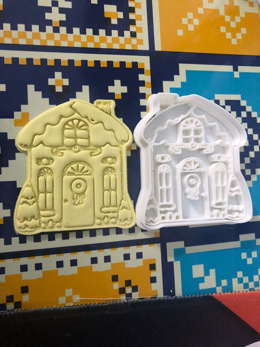 Selling3d Casa, arredamento e bricolage:Articoli per cucina e bar:Accessori per pasticceria:Formine e stampi per biscotti Casa di Pan di Zenzero di Natale Formine Biscotti Cookie Cutter Natalizi