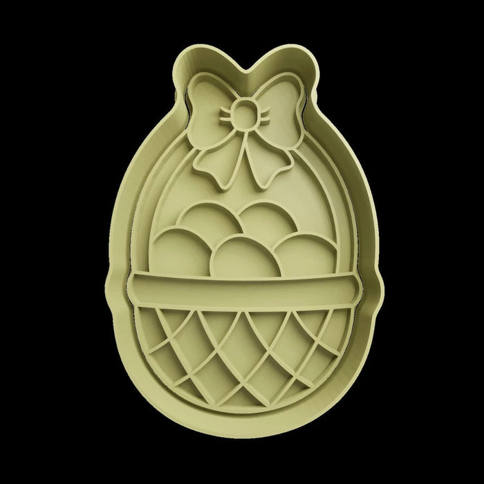 Selling3d Casa, arredamento e bricolage:Articoli per cucina e bar:Accessori per pasticceria:Formine e stampi per biscotti Con manico Cestino di Pasqua cookie cutter formina tagliabiscotti con manico