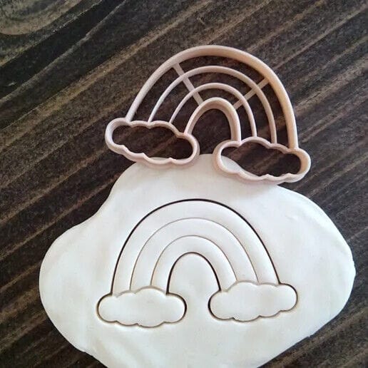selling3d Casa, arredamento e bricolage:Articoli per cucina e bar:Accessori per pasticceria:Formine e stampi per biscotti cookie cutter formina tagliabiscotti arcobaleno compleanno bambini festa