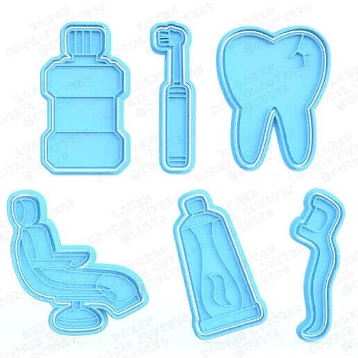 selling3d Casa, arredamento e bricolage:Articoli per cucina e bar:Accessori per pasticceria:Formine e stampi per biscotti Dente Formina tagliabiscotti dentista cookie cutter pasta di zucchero