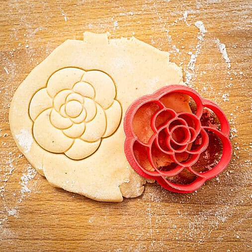 Selling3D Casa, arredamento e bricolage:Articoli per cucina e bar:Accessori per pasticceria:Formine e stampi per biscotti Fiore cookie cutter formina tragliabiscotti