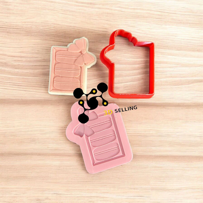 SELLING3D Casa, arredamento e bricolage:Articoli per cucina e bar:Accessori per pasticceria:Formine e stampi per biscotti Macarons cookie cutter in 3D 8cm