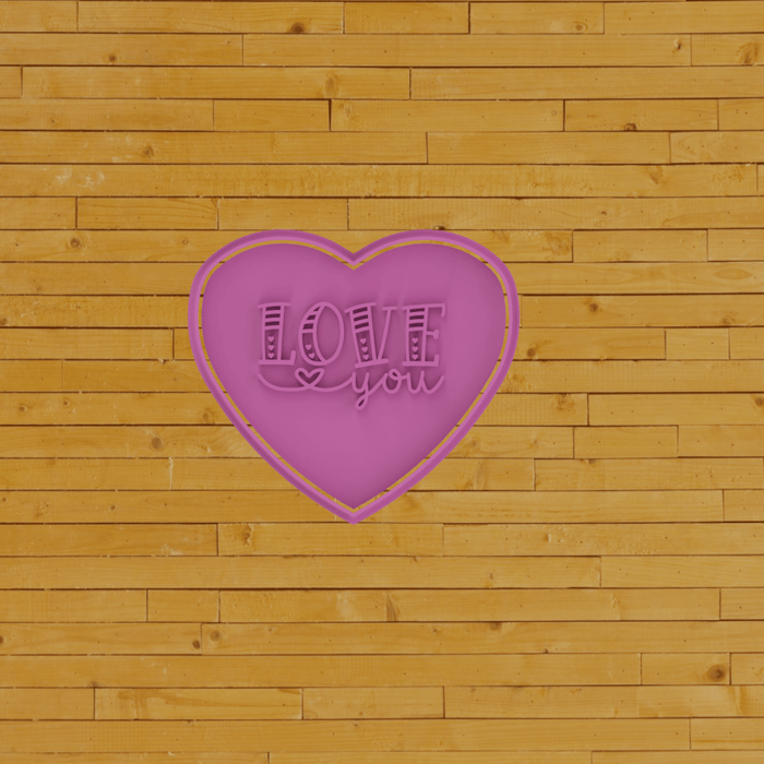 Selling3D Cookie cutter cuore love you 8cm