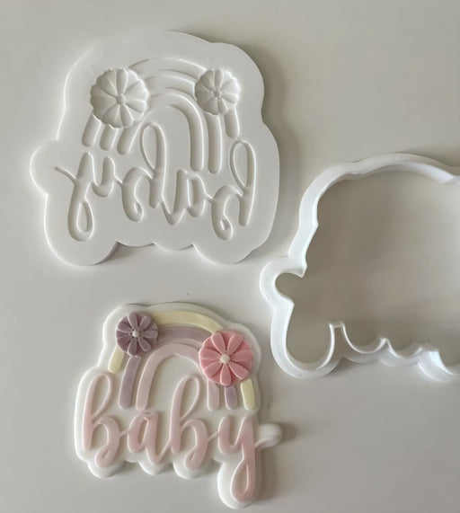 3d Selling Arcobaleno Baby con fiori in 3D