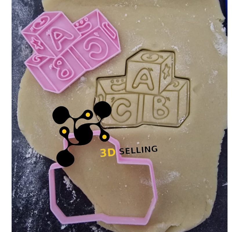 Blocchi abc 8cm cookie cutter formina tagliabiscotti - 3d Selling