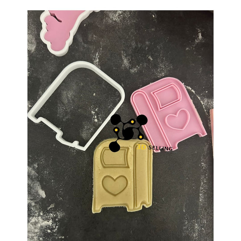 Buca Posta con cuore 8cm cookie cutter formina tagliabiscotti - 3d Selling