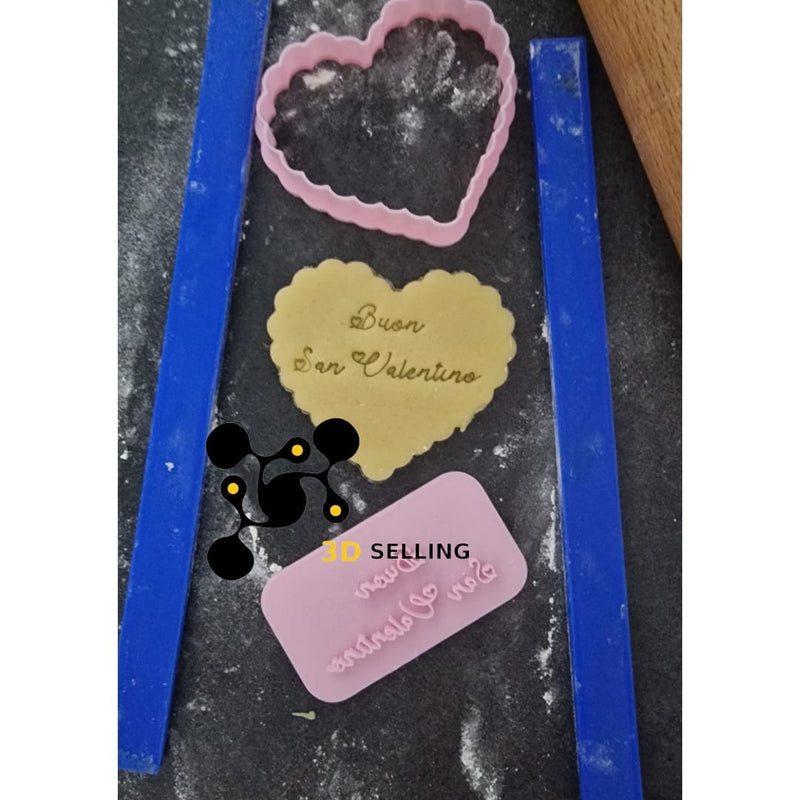 Buon San Valentino timbro+cutter Mod2 - 3d Selling